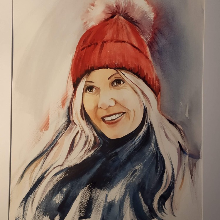 Portrait_Aquarelle_femme_AuBonnet